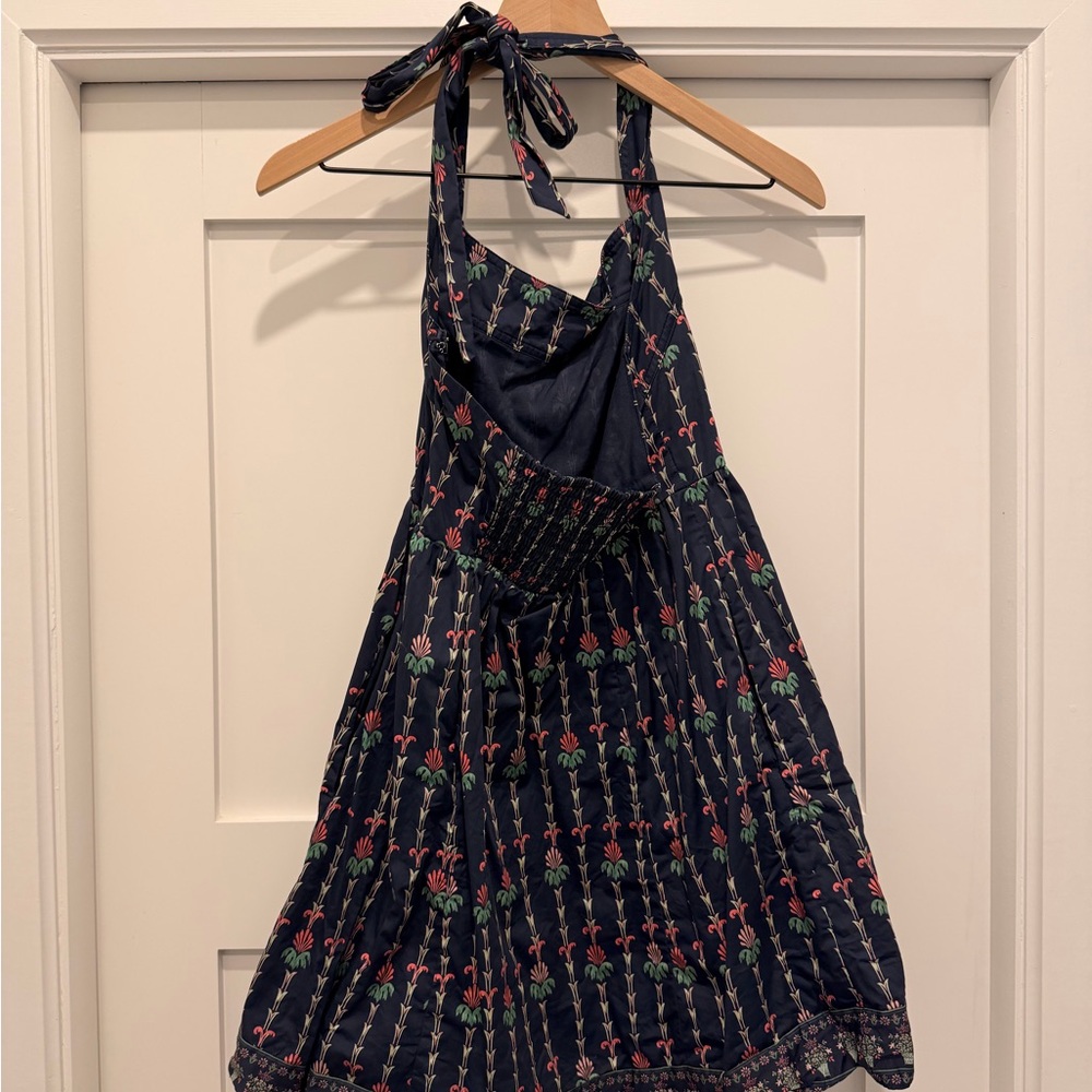 Hill House Navy Floral Halter Sundress - Picture 3 of 4